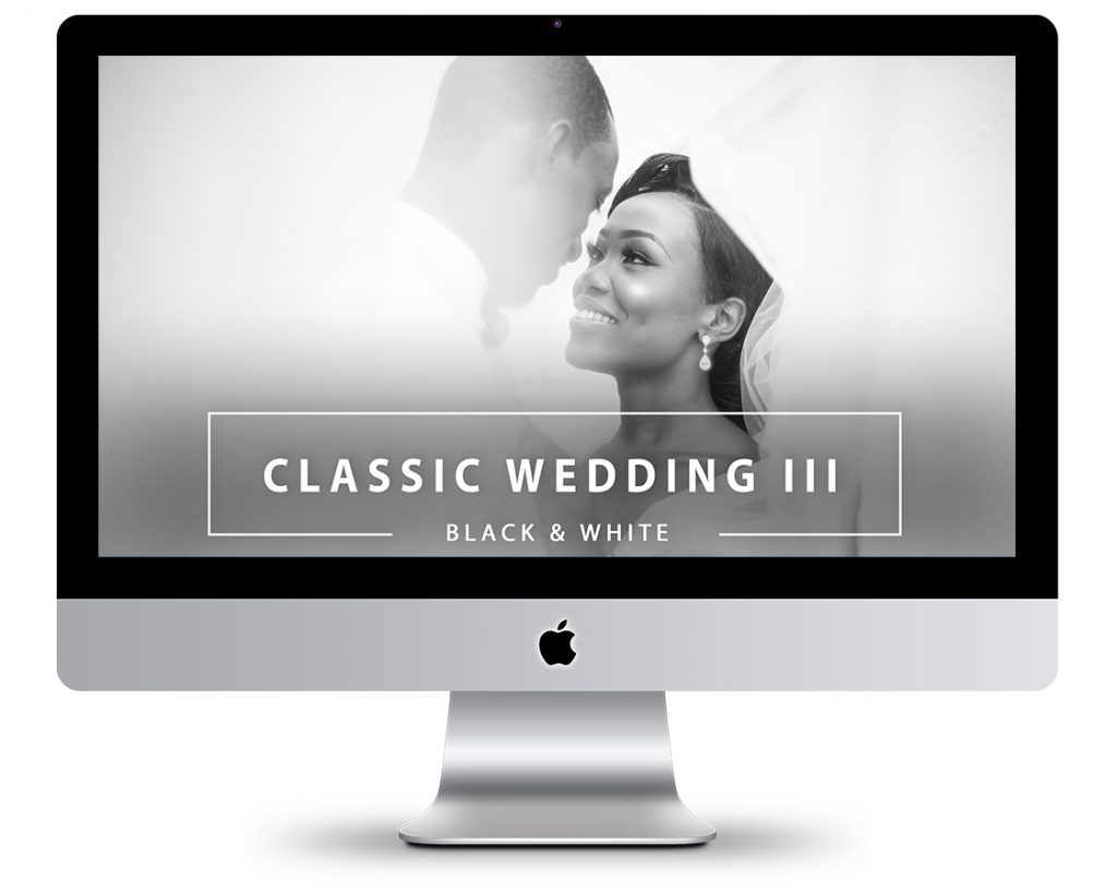 Classic Wedding III Black & White Presets