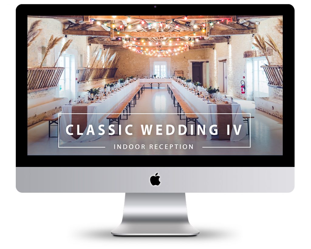 Classic Wedding IV Indoor Reception Presets